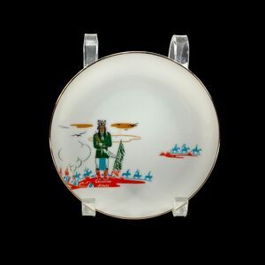 Acee Blue Eagle China Bread Plate 6 1/2" Geronimo Apache Native American Knox